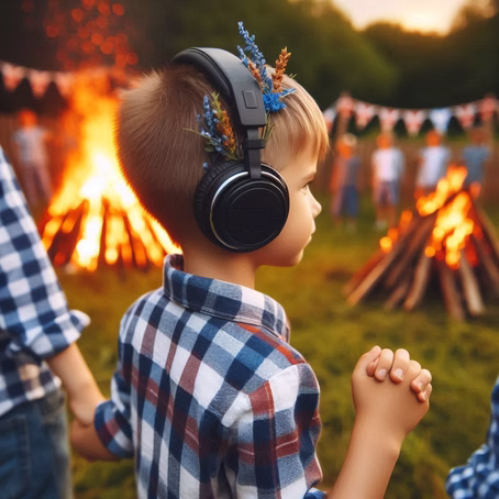Criança na festa junina